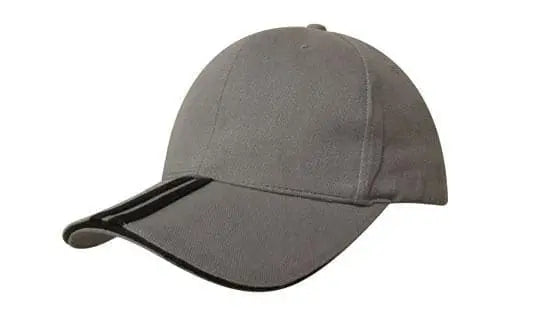 Headwear Bhc 2 Stripe Peak & Sandwich Cap X12 - 4074 - City Workwear