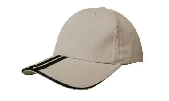 Headwear Bhc 2 Stripe Peak & Sandwich Cap X12 - 4074 - City Workwear