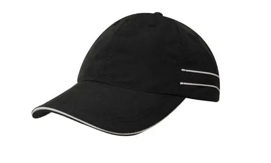 Headwear Microfibre Cap W/piping & Sandwich X12 - 4077 - City Workwear