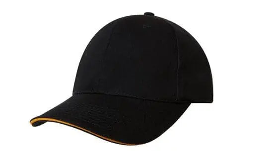 Headwear Chino Twill Cap W/sandwcih X12 - 4080 - City Workwear
