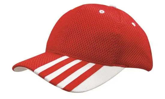 Headwear Sandwich Mesh W/peak Stripes Cap X12 - 4109 - City Workwear