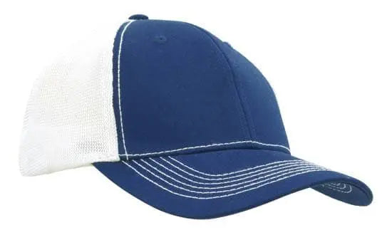 Headwear Chino Twill W/hi-tech Mesh Cap X12 - 4123 - City Workwear