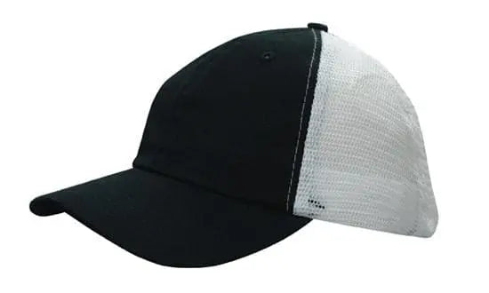 Headwear Washed Chino Soft Mesh Back Cap X12 - 4145 - City Workwear