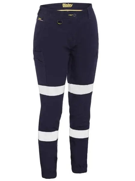 Bisley Women's Taped Cotton Cargo Cuffed Pants BPL6028T - City Workwear