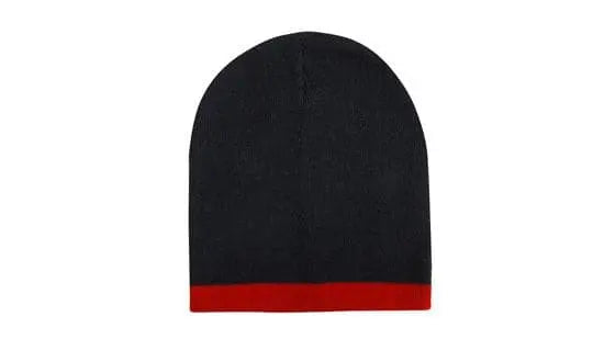Headwear Acrylic Two Tone Roll Down Beanie X12 - 4188 - City Workwear