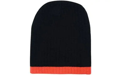 Headwear Two Tone Cable Knit Beanie X12 - City Workwear