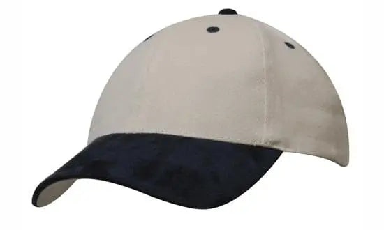 Headwear Brushed Heavy Cotton W/suede Peak Cap X12 - 4200 - City Workwear