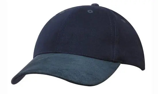 Headwear Brushed Heavy Cotton W/suede Peak Cap X12 - 4200 - City Workwear