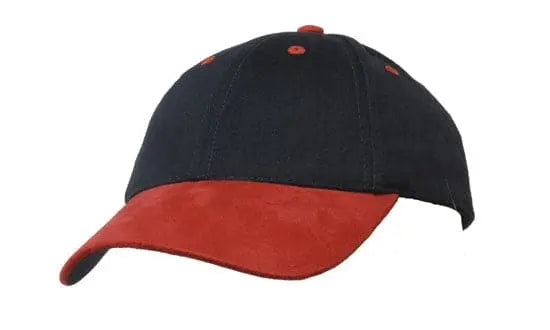 Headwear Brushed Heavy Cotton W/suede Peak Cap X12 - 4200 - City Workwear