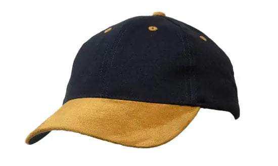 Headwear Brushed Heavy Cotton W/suede Peak Cap X12 - 4200 - City Workwear