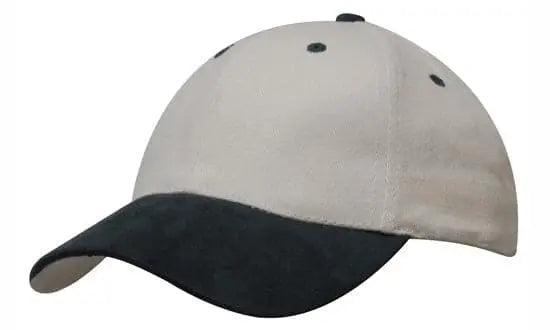 Headwear Brushed Heavy Cotton W/suede Peak Cap X12 - 4200 - City Workwear