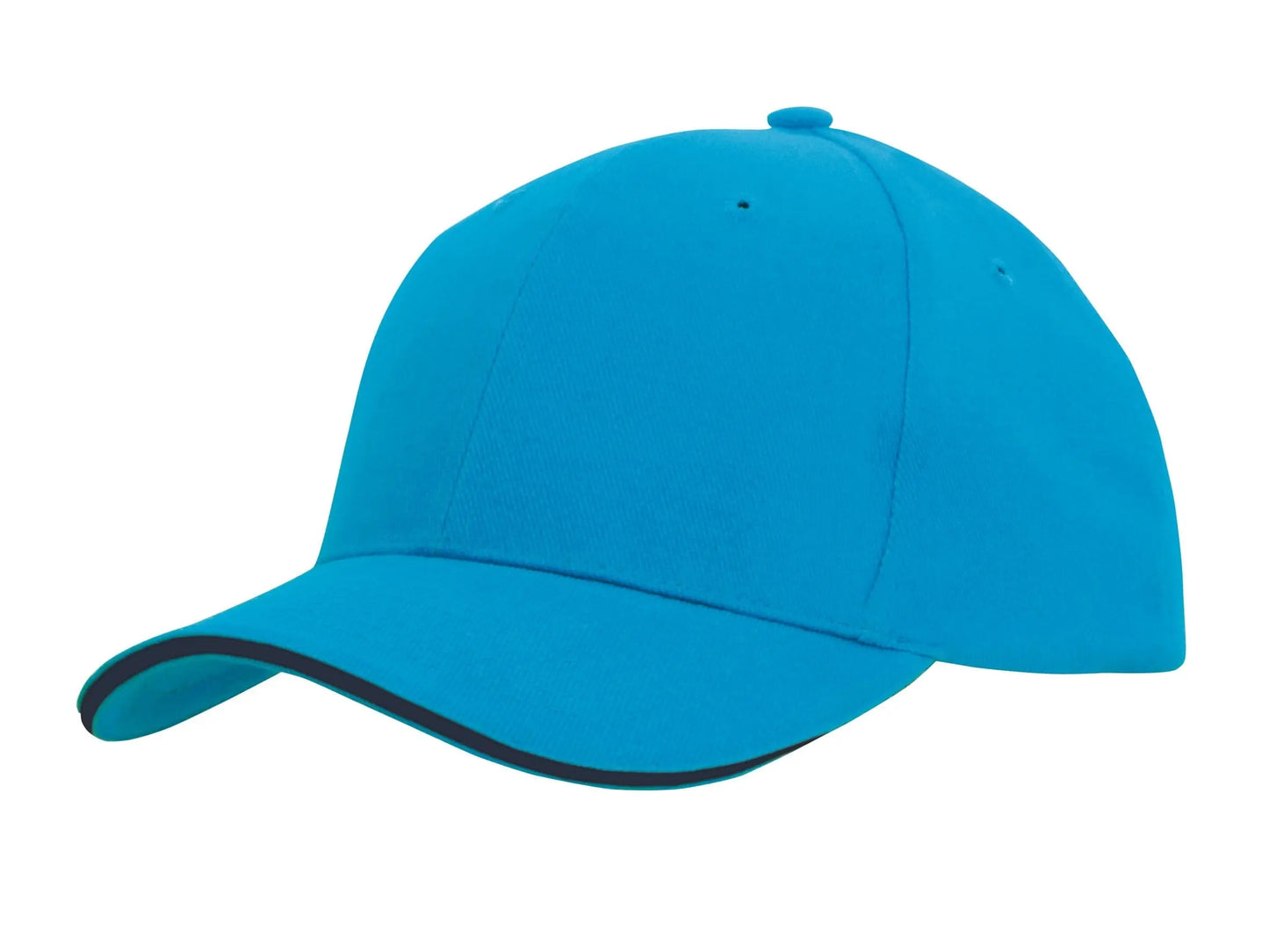 Headwear Brushed Heavy Cotton Cap With Sandwich Trim X12 - 4210 - City Workwear