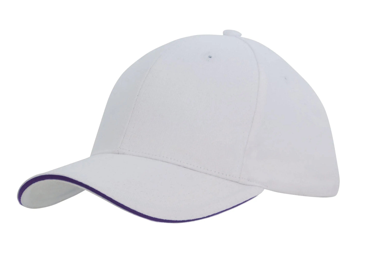 Headwear Brushed Heavy Cotton Cap With Sandwich Trim X12 - 4210 - City Workwear
