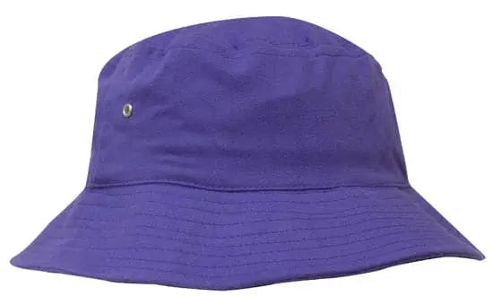 Headwear Bucket Hat With Sandwich Trim Brushed Heavy Sports Twill *no Sandwich* X12 - City Workwear