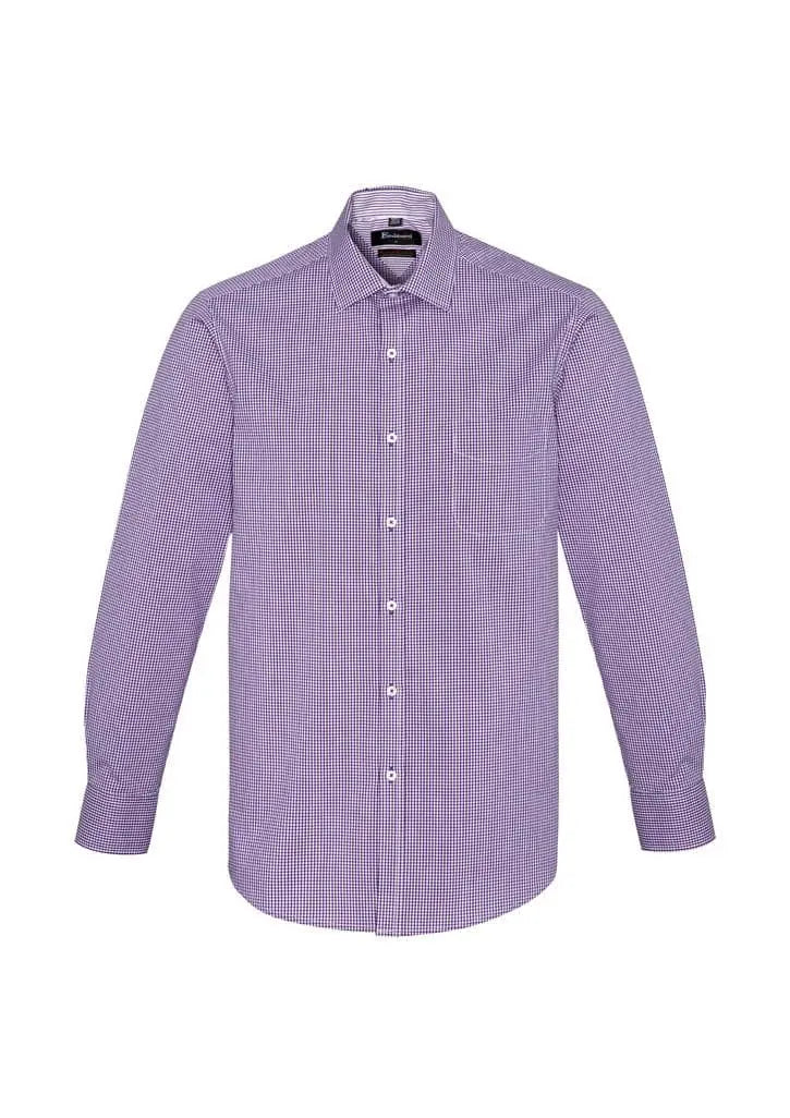 Biz Corporates Newport Mens Long Sleeve Shirt 42520 - Flash Uniforms
