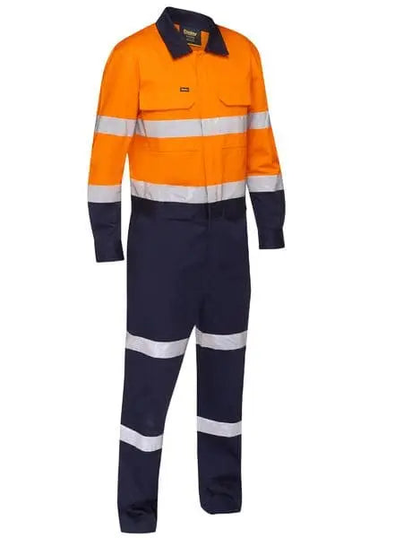 Bisley Taped Hi Vis Work Coverall With Waist Zip Opening BC6066T - City Workwear