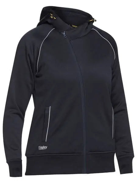 Bisley Women's Fleece Zip Front Hoodie With Sherpa Lining BKL6925 - City Workwear