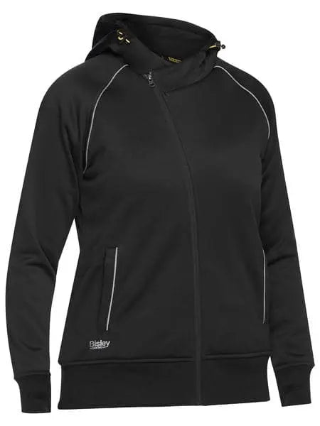 Bisley Women's Fleece Zip Front Hoodie With Sherpa Lining BKL6925 - City Workwear