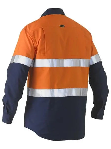 Taped Two Tone Hi Vis Recycled Drill Shirt BS6996T - City Workwear