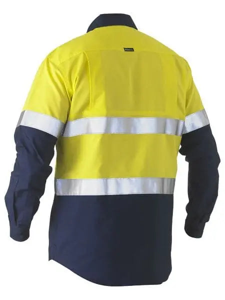 Taped Two Tone Hi Vis Recycled Drill Shirt BS6996T - City Workwear