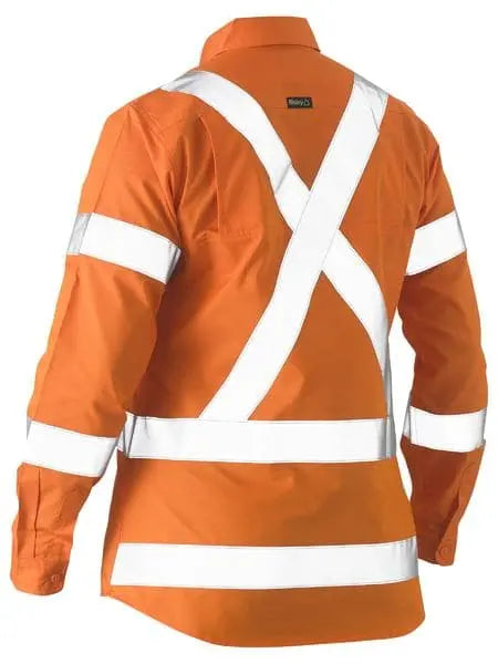 Women's X Taped Hi Vis Recycled Drill Shirt BL6266XT - City Workwear