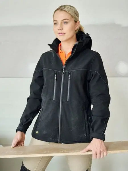 Bisley Flex & Move Women's Hooded Soft Shell Jacket BJL6570 - City Workwear