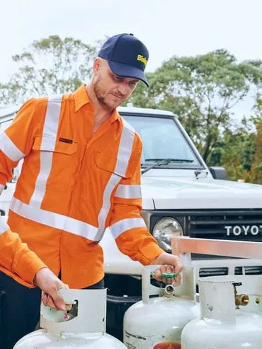 Bisley Workwear Apex 185 X Taped Hi Vis FR Vented Shirt BS8439XT - Flash Uniforms