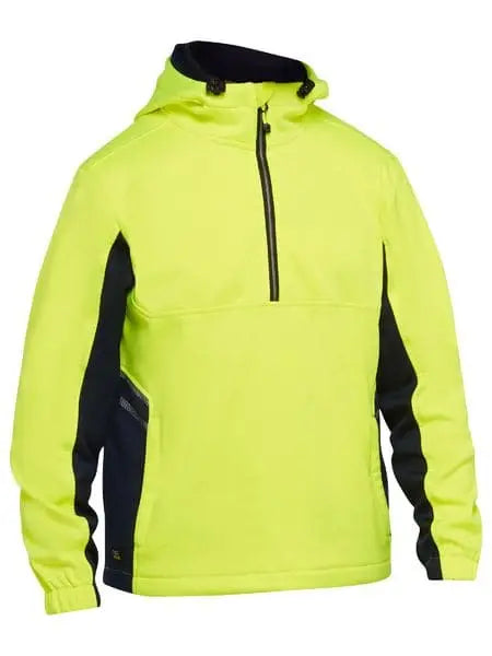 Bisley Workwear Hi Vis Water Repellent Fleece Hoodie BK6571 - City Workwear