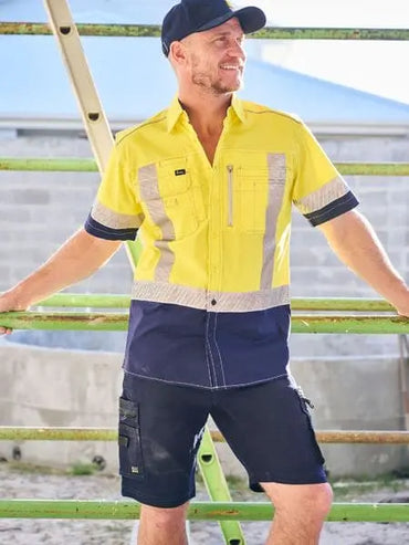 Bisley Flex & Move Stretch Denim Zip Cargo Pants BSHC1335 - City Workwear