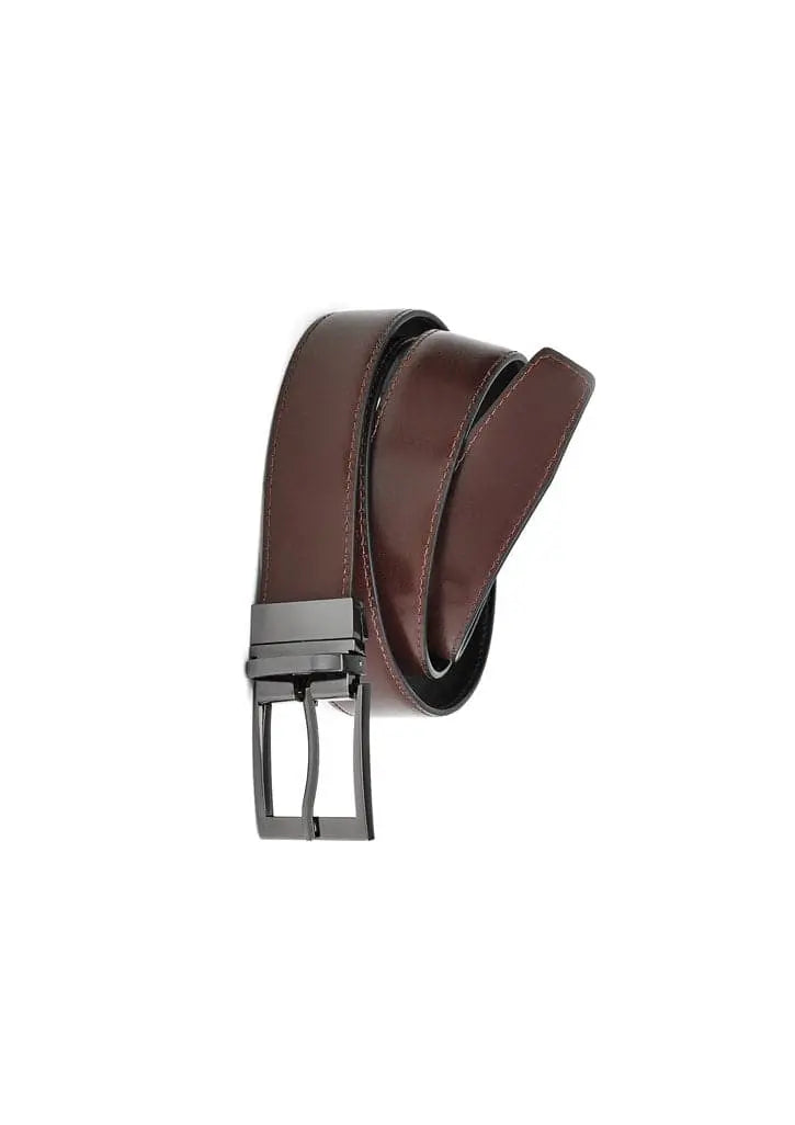 Biz Corporates Mens Leather Reversible Belt 99300 - Flash Uniforms