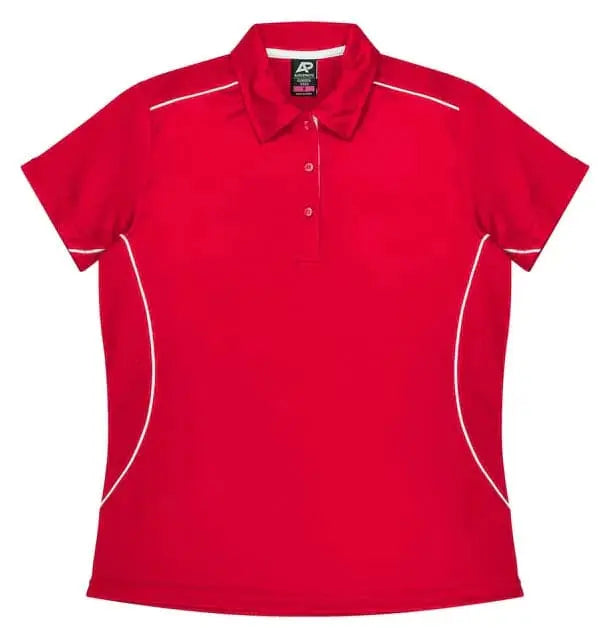 Aussie Pacific Kuranda Lady Polo Shirt 2323 Aussie Pacific RED/WHITE 6