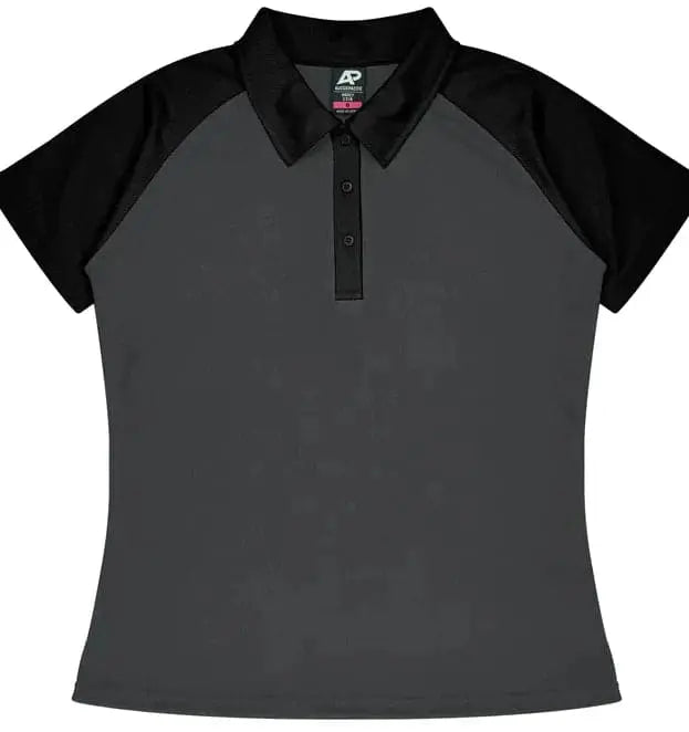 Aussie Pacific Manly Lady Polos 2318 Aussie Pacific CHARCOAL/BLACK 6