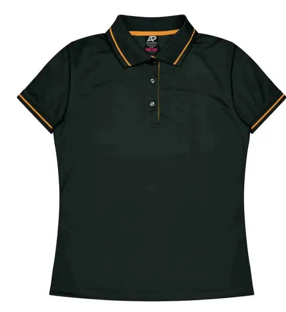 Aussie Pacific Cottesloe Lady Polo Shirt 2319 Aussie Pacific BLACK/GOLD 6