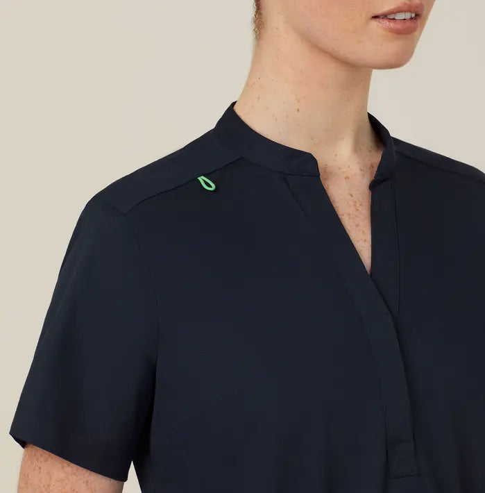 Next-gen Antibacterial Active Blackburn Mandarin Collar Scrub Top CATUMM - City Workwear