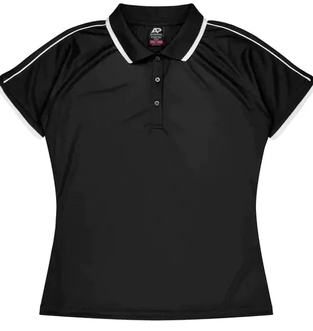Aussie Pacific Double Bay Lady Polo Shirt 2322 Aussie Pacific BLACK/WHITE 6