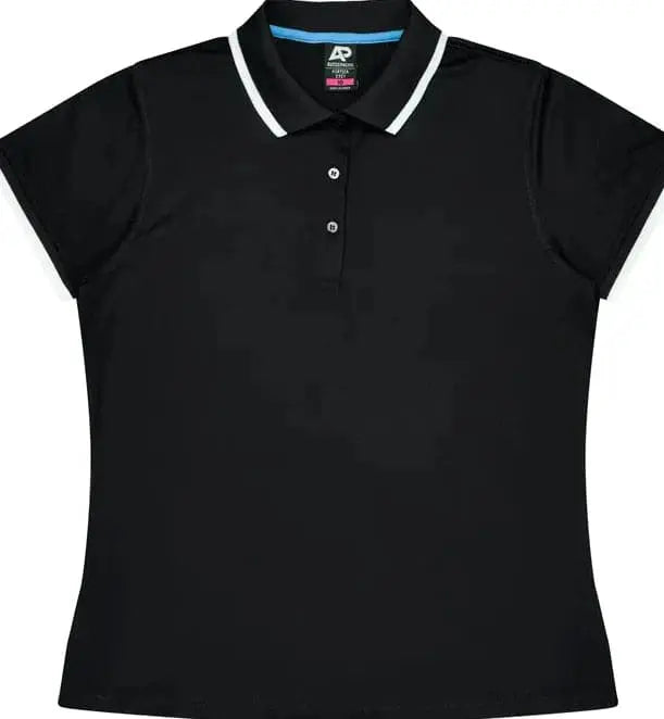 Aussie Pacific Portsea Lady Polo Shirt 2321 Aussie Pacific BLACK/WHITE 6