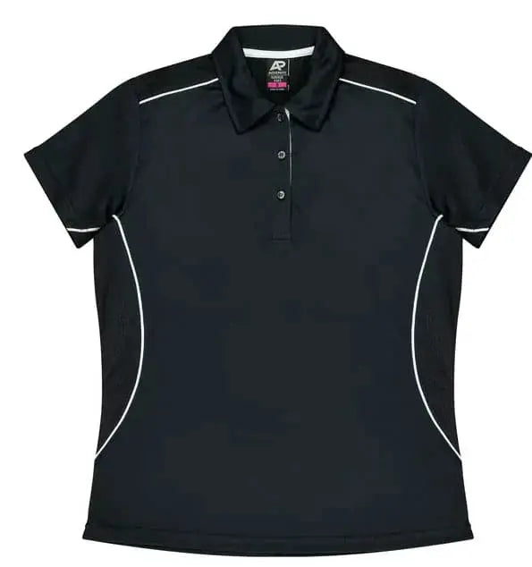 Aussie Pacific Kuranda Lady Polo Shirt 2323 Aussie Pacific BLACK/WHITE 6