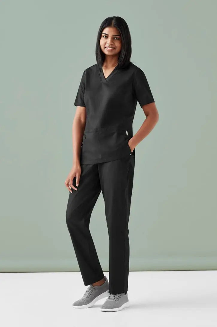 Biz Care Riley Womens Straight Leg Scrub Pant CSP047LL Health & Beauty Biz Care XXS Black