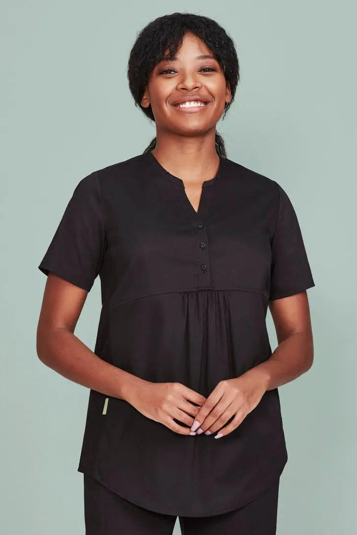 Biz Care Women's Maternity Scrub Top CST243LS - Flash Uniforms