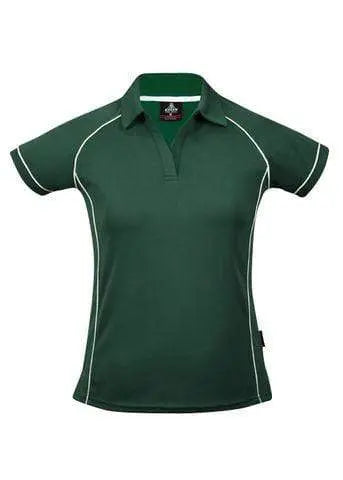 Aussie Pacific Ladies Endeavour Polo Shirt 2310 Casual Wear Aussie Pacific Bottle/White 6
