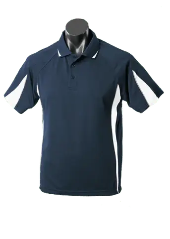 Aussie Pacific Men's Eureka Polo Shirt 1304 Casual Wear Aussie Pacific Navy/White/Ashe S