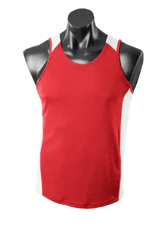 Aussie Pacific Premier Kids Singlet 3101 Casual Wear Aussie Pacific Red/White 6