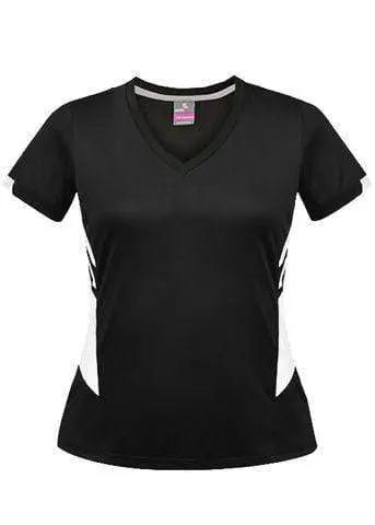 Aussie Pacific Tasman Ladies Tees 2211 Casual Wear Aussie Pacific Black/White 8