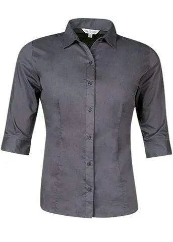 Aussie Pacific Ladies 3/4 Sleeve Shirt 2903T Corporate Wear Aussie Pacific Slate 4