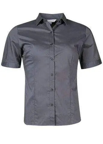Aussie Pacific Ladies Short Sleeve Work Shirt 2903S Corporate Wear Aussie Pacific Slate 4