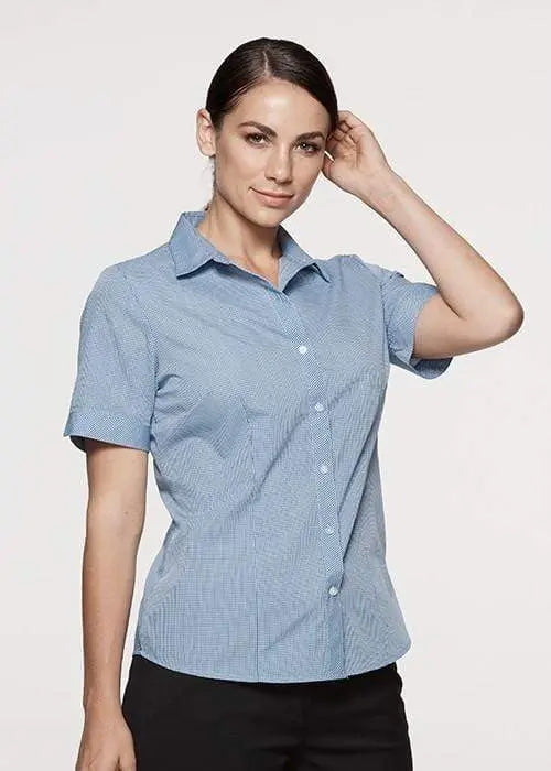 Aussie Pacific Ladies Toorak Short Sleeve Shirt 2901S Corporate Wear Aussie Pacific