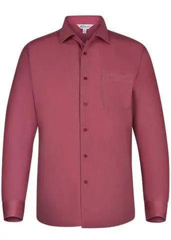 Aussie Pacific Men's Belair Long Sleeve Shirt 1905L Corporate Wear Aussie Pacific Red XXS