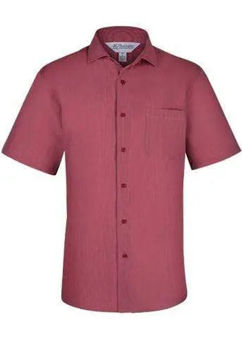 Aussie Pacific Men's Belair Short Sleeve Shirt 1905S Corporate Wear Aussie Pacific Red XXS