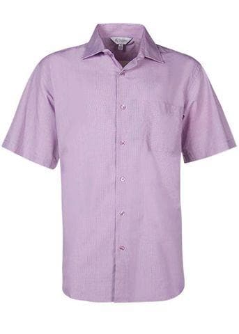 Aussie Pacific Grange Men's Short Sleeve Shirt 1902s Corporate Wear Aussie Pacific Mauve XXS 