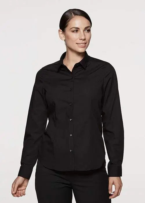Aussie Pacific Ladies Kingswood Long Sleeve Shirt 2910L Corporate Wear Aussie Pacific